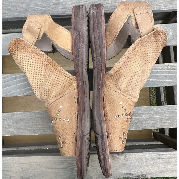 Miz Mooz Women's Fifi Brown Leather Sandals Boho Western Neutral Size 38 US 7.5 - Picture 7 of 14